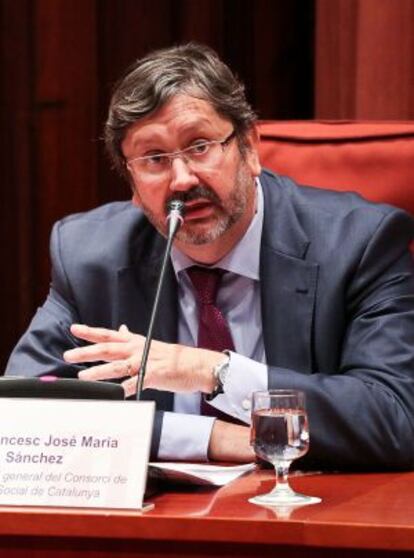 Francesc José María, ayer en el Parlament.