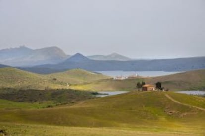 Paisaje de La Serena, en Badajoz.