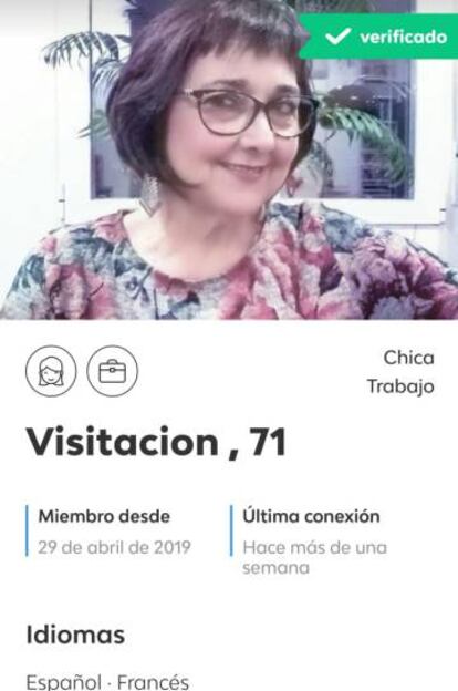 “Visi” teve a ajuda da jovem que tomava conta de sua tia para baixar o aplicativo, “uma especialista em mexer no celular”.