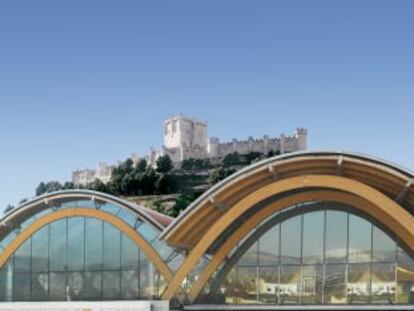 La bodega Protos, en Pe&ntilde;afiel, proyectada por Richard Rogers. 