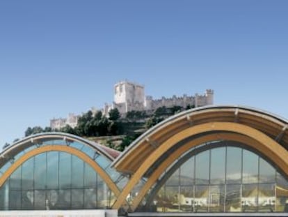La bodega Protos, en Peñafiel, proyectada por Richard Rogers.