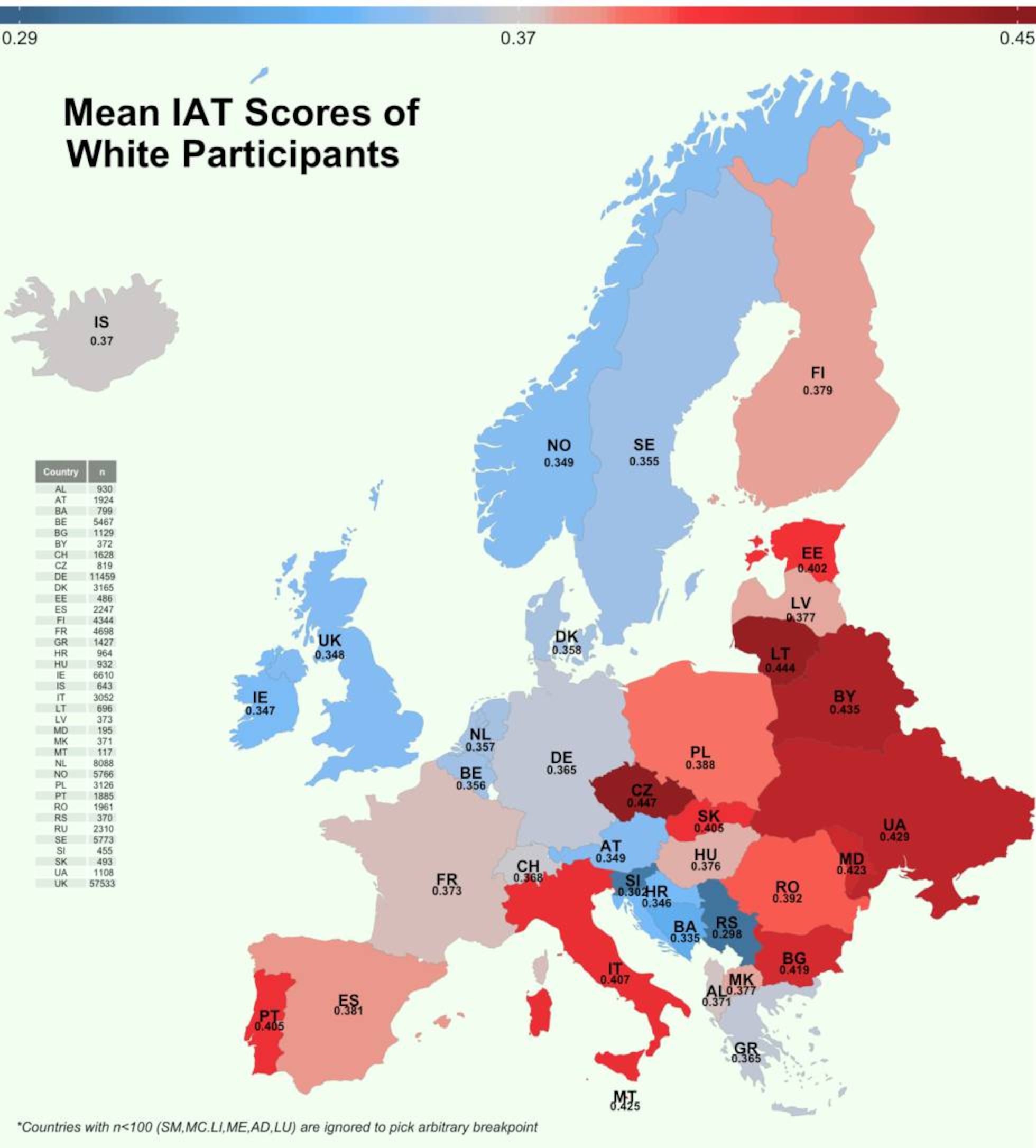 Este mapa revela que los europeos blancos asocian los rostros negros con  conceptos negativos | Planeta Futuro | EL PAÍS