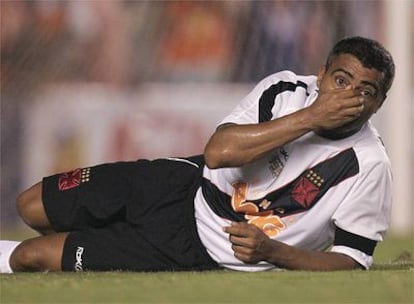 Romario, en el partido frente al Botafogo