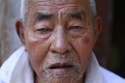 Ngawang Sherap, de 83 años, entró en la guerrilla a los 20. Como muchos de los combatientes, no sabía que estaban organizando la resistencia.