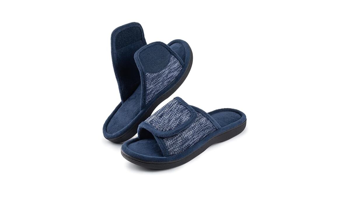 Zapatillas de casa abiertas para hombre,
