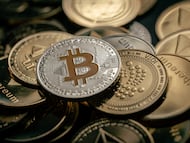 Ilustración de bitcoin
