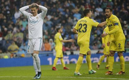 Cristiano es lamenta durant el partit.