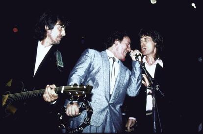 Con George harrison y Bruce Springsteen.