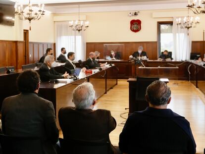 Sala de la Audiencia de Sevilla donde ha comenzado un nuevo juicio de la macrocausa de los ERE sobre ayudas de más de 8 millones de euros a empresas vinculadas al corcho.
