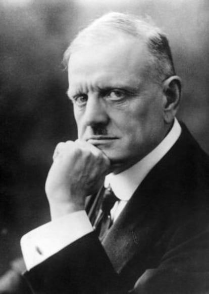 El compositor finlandés Jean Sibelius.