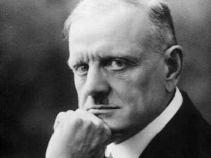 El compositor finlandés Jean Sibelius.