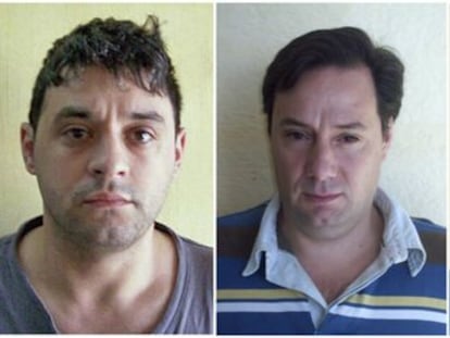 V&iacute;ctor Schillaci, Mart&iacute;n Lanatta y su hermano Cristian, los tres sicarios fugados de la c&aacute;rcel en Argentina.