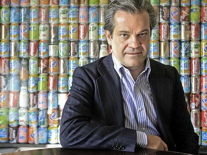 El presidente de Coca-Cola para España y Portugal, Marcos de Quinto, en la sede de la compañía en Madrid.