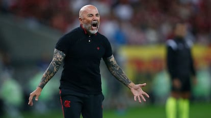 Jorge Sampaoli, durante su etapa al frente del Flamengo, en 2023.