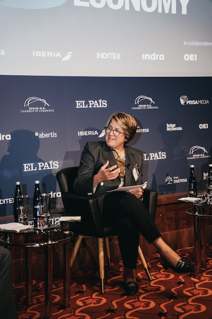 Inmaculada Riera durante su participación en el foro.