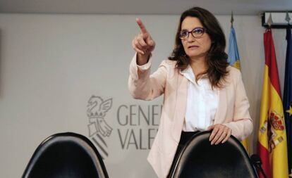 La vicepresidenta del Gobierno valenciano, Mónica Oltra. 