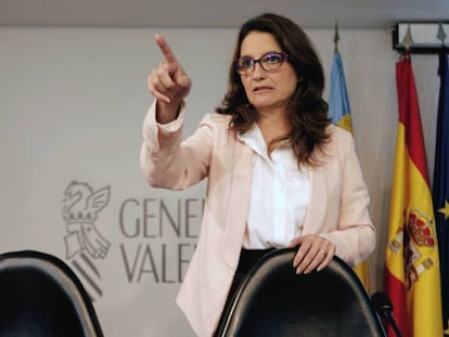 La vicepresidenta del Gobierno valenciano, Mónica Oltra. 