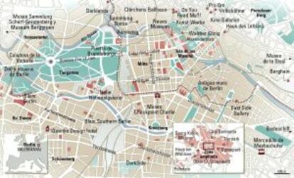 Mapa de Berlín.