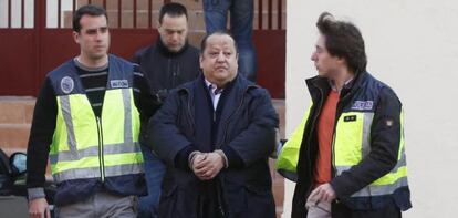 Alfonso Tezanos, en el momento de ser detenido la pasada semana.