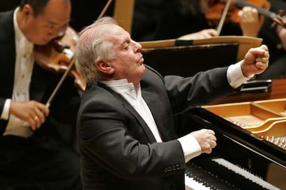 Daniel Barenboim durante su ltima aparicin como director de la Orquesta Sinfnica de Chicago, el pasado sbado.