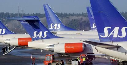 Aviones de Scandinavian Airline Systems (SAS).