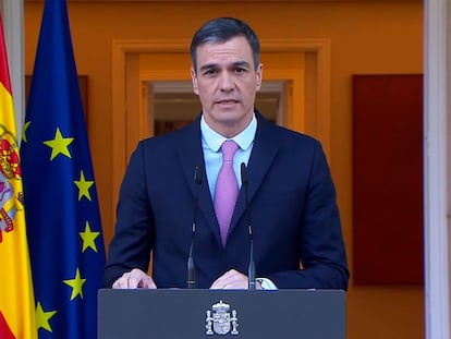 Spanish Prime Minister Pedro Sánchez on Monday.