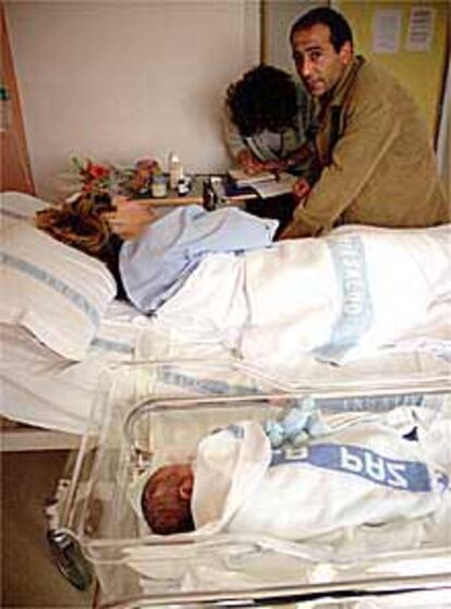 La ciudadana kurda Kelnaz Hasan, ayer, en el hospital La Paz.