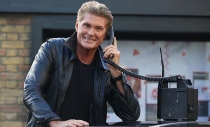 El actor David Hasselhoff en enero. 