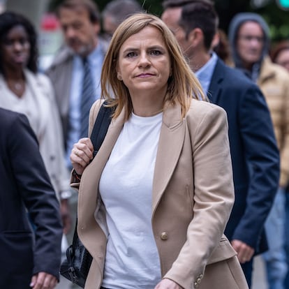 La delegada del Gobierno en la Comunidad Valenciana, Pilar Bernabé, a su llegada al juzgado, el pasado 14 de abril, a declarar como testigo en la causa de la dana. 