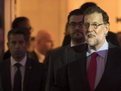 Mariano Rajoy em um encontro do Circulo de Economia