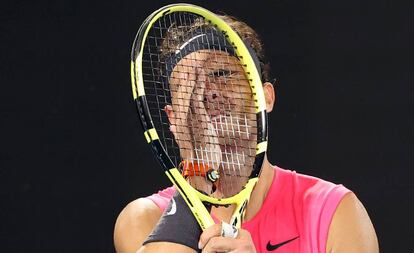 Rafa Nadal, tras perder contra Dominic Thiem en el Open de Australia.