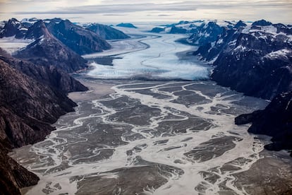 El glaciar Sermeq, a 80 kilómetros de Nuuk (Groenlandia).