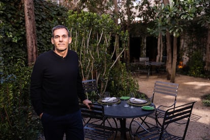 Tomás Tarruella, la semana pasada, en la terraza del restaurante Tragaluz, en Madrid.