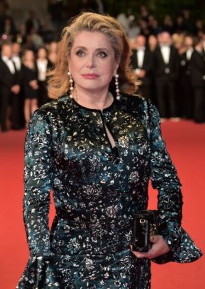 Catherine Deneuve, en la alfombra roja del festival de Cannes el pasado domingo.