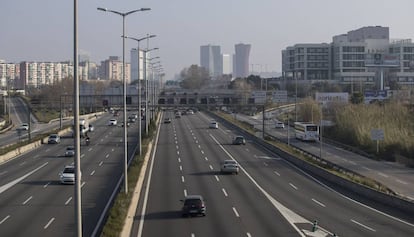 Zona en l'Hospitalet donde se soterrará la Gran Via