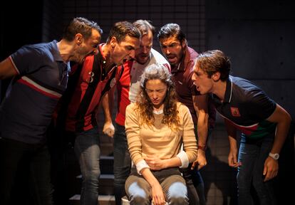 'Jauría', de Jordi Casanovas, dirigido por Miguel del Arco en el teatro Kamikaze en marzo de 2019.