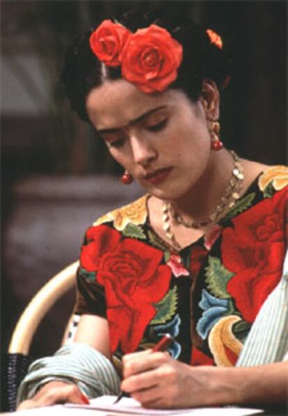 Salma Hayek en una imagen de <i>Frida.</i>