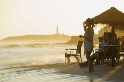 Sunset at Los Caños de Meca, in Cádiz province.