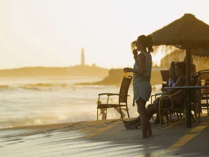 Sunset at Los Caños de Meca, in Cádiz province.