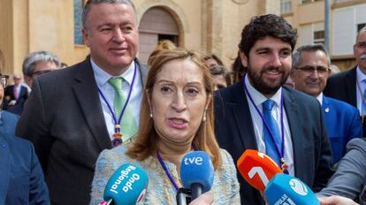 La presidenta del Congreso de los Diputados, Ana Pastor, en Murcia.
