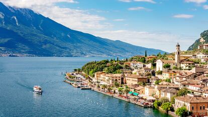 El espectacular lago de Garda, en Italia.