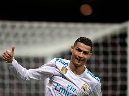 Cristiano Ronaldo durante el partido ante el Borussia Dortmund.