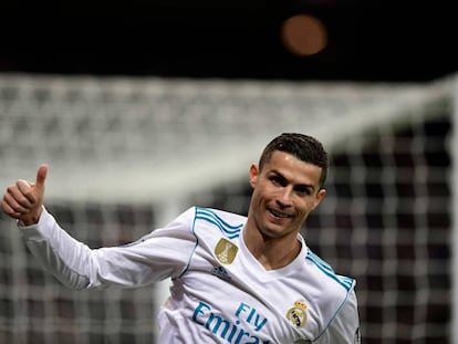 Cristiano Ronaldo durante el partido ante el Borussia Dortmund.