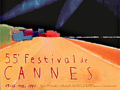 Cartel de la 55 edición del Festival Internacional de Cannes.