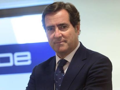 El presidente de la CEO, Antonio Garamendi.