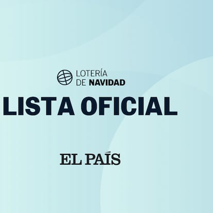 Lista oficial Loteria Navidad