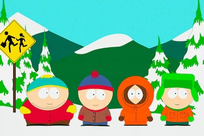 'South Park' (1997). No olvidaremos las aventuras de sus cuatros protagonistas (Eric Cartman, Stan, Kyle y Kenny) en un pueblo inventado de Colorado ni el soniquete palabrotero que tan de moda puso la serie ("Eres un cabrón, hijo puta...)