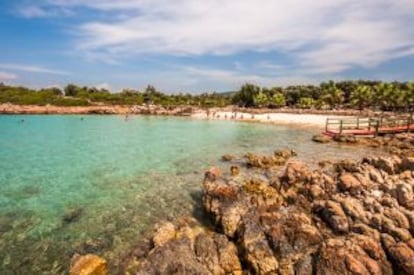 La playa de Cleopatra, en la isla de Sedir (Turquía).