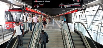 Estaci&oacute;n de la l&iacute;nea 1 del metro de Barcelona.