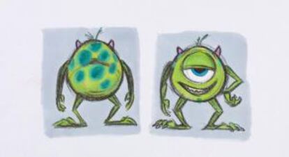 Una ilustración de Mike, protagonista de la 'Monstruos', de los estudios Pixar.
